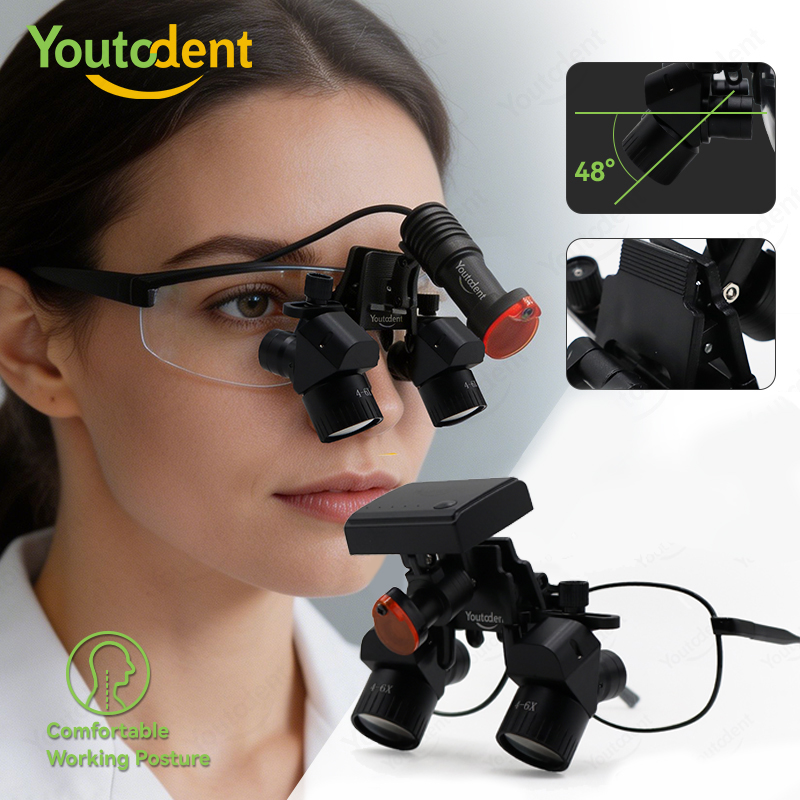 Medical Lab Equipment - Youtodent 48 ° Occhiali Binoculari Ergonomici